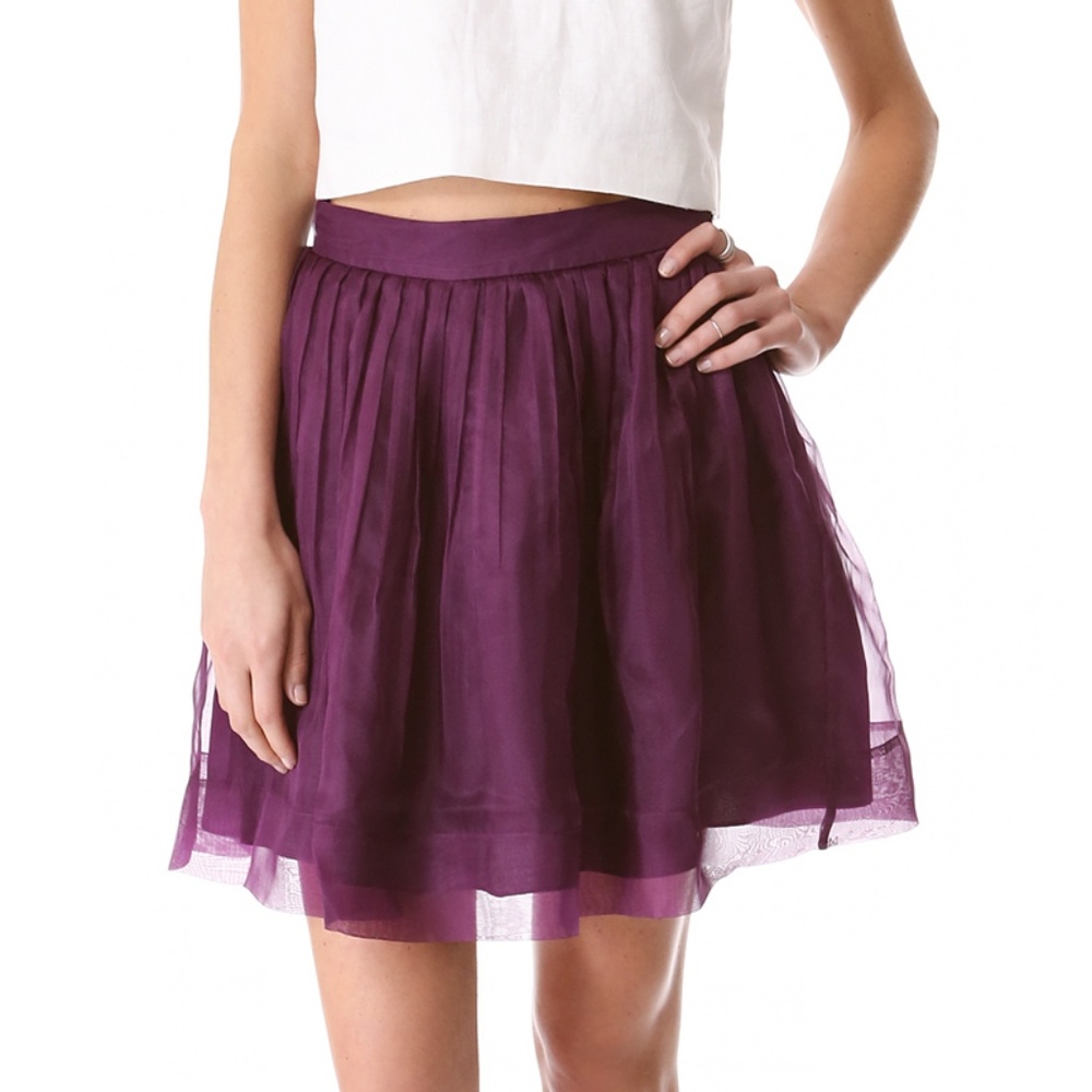Aubergine EJ Sarafina Skirt Sz 2